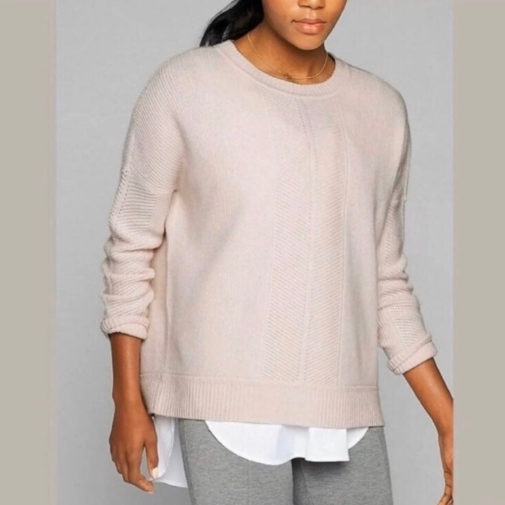 Athleta Women’s Wool/cashmere Pale Pink Sweater Size XS
